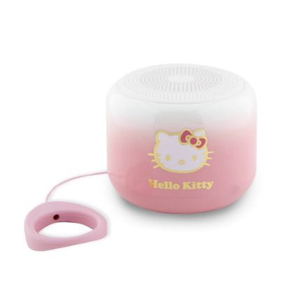 Hello Kitty Renk Geçişli Elektroplating Logolu Parmak Tutamaçlı Mini Bluetooth Speaker Hoparlör resmi