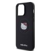 Apple iPhone 15 Pro Max Kılıf Hello Kitty Orjinal Lisanslı Magsafe Şarj Özellikli Kitty Head Deri Kapak resmi