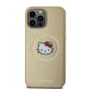 Apple iPhone 15 Pro Max Kılıf Hello Kitty Orjinal Lisanslı Magsafe Şarj Özellikli Kitty Head Deri Kapak resmi