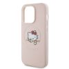 Apple iPhone 15 Pro Kılıf Hello Kitty Orjinal Lisanslı Magsafe Şarj Özellikli Baskı Logolu Uyuyan Kitty Deri Kapak resmi