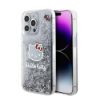 Apple iPhone 15 Pro Max Kılıf Hello Kitty Orjinal Lisanslı İkonik Sıvılı Glitter Kapak resmi