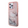 Apple iPhone 15 Pro Max Kılıf Hello Kitty Orjinal Lisanslı İkonik Sıvılı Glitter Kapak resmi
