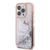 Apple iPhone 15 Pro Kılıf Hello Kitty Orjinal Lisanslı İkonik Sıvılı Glitter Kapak resmi